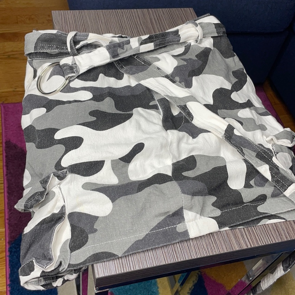 Dingy Denim Camo Skirt
